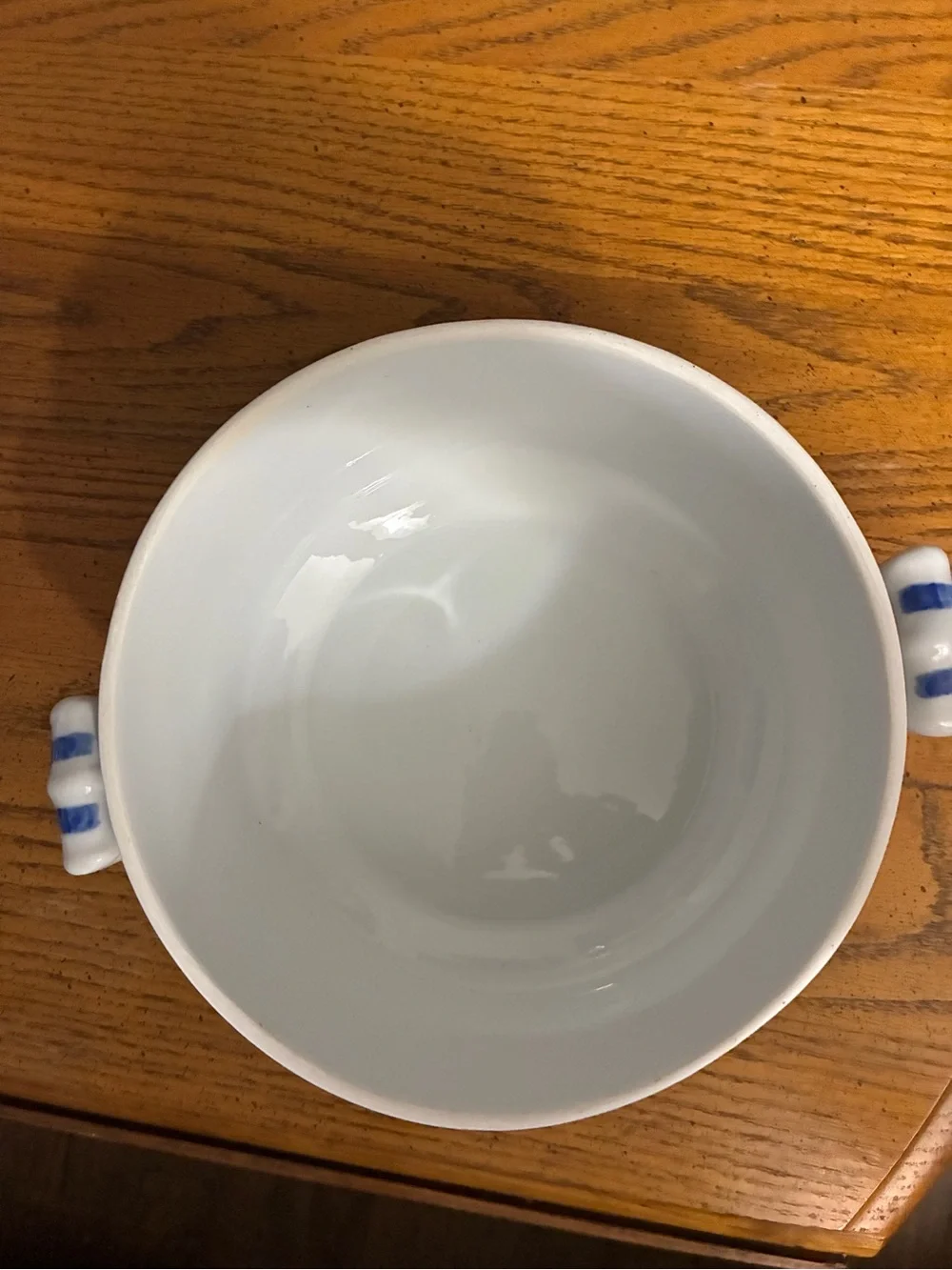Blue and White Porcelain Lidded Bowl or tureen - Picture 6 of 7